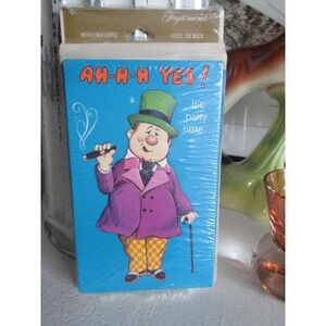 American Greetings Forget Me‎ Not VINTAGE Party Invitations W C Fields NIP Cards